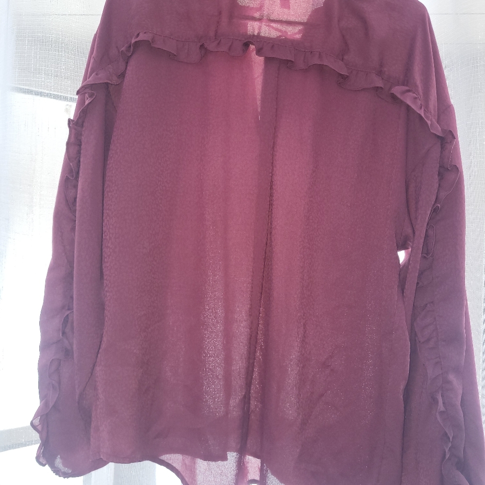 Womens Lg Express Marron Long Sleeve